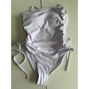 3 for $9 White High Cut Swimsuit S NWOT